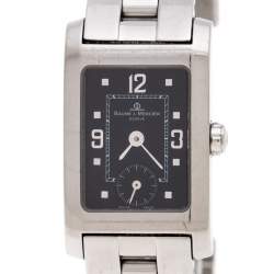 Baume & Mercier Black Stainless Steel Hampton MV045139 Women's Wristwatch 20 MM
