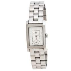 Pre Owned Baume & Mercier White Stainless Steel Hampton MV045139 Women's Wristwatch 20MM