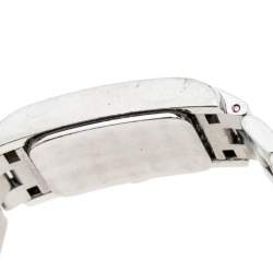 Pre Owned Baume & Mercier White Stainless Steel Hampton MV045139 Women's Wristwatch 20MM