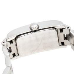 Pre Owned Baume & Mercier White Stainless Steel Hampton MV045139 Women's Wristwatch 20MM