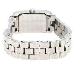 Pre Owned Baume & Mercier White Stainless Steel Hampton MV045139 Women's Wristwatch 20MM