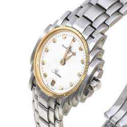 Pre Owned Baume & Mercier White Two-Tone Stainless Steel Riviera 5236.018.3 Women's Wristwatch 26 mm