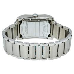 Pre Owned Baume & Mercier Black Stainless Steel Diamond 65694 Hampton Quartz Women's Wristwatch 27 MM
