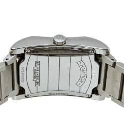 Pre Owned Baume & Mercier Black Stainless Steel Diamond 65694 Hampton Quartz Women's Wristwatch 27 MM