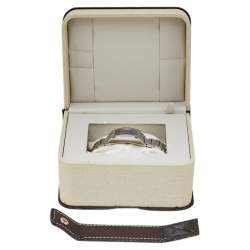 Pre Owned Baume & Mercier Black Stainless Steel Diamond 65694 Hampton Quartz Women's Wristwatch 27 MM