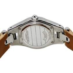 Pre Owned Baume & Mercier White Stainless Steel Linea 65690 Women's Wristwatch 27 mm