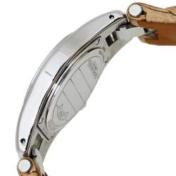 Pre Owned Baume & Mercier White Stainless Steel Linea 65690 Women's Wristwatch 27 mm