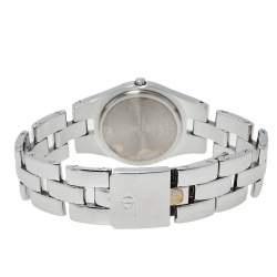 Pre Owned Baume & Mercier White Stainless Steel 5161 Linea Quartz Women's Wristwatch 30 MM