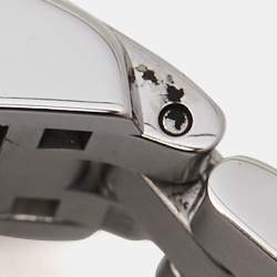 Pre Owned  Baume & Mercier White Stainless Steel Hampton MV045139 Women's Wristwatch 20 mm 
