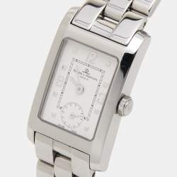 Pre Owned  Baume & Mercier White Stainless Steel Hampton MV045139 Women's Wristwatch 20 mm 