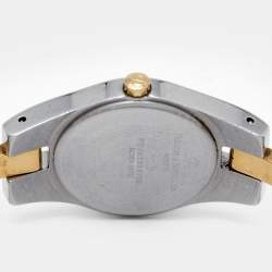 Pre Owned Baume & Mercier White Two-Tone Stainless Steel Linea MV045203 Women's Wristwatch 22 mm