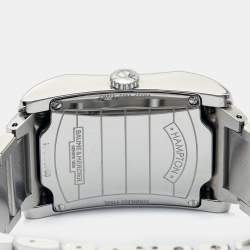 Baume & Mercier Black Stainless Steel Diamond Hampton 65694 Women's Wristwatch 27 mm