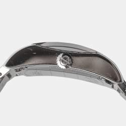 Baume & Mercier Black Stainless Steel Diamond Hampton 65694 Women's Wristwatch 27 mm