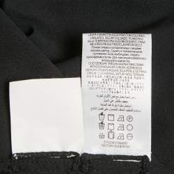 Pre Owned BCBCMaxAzria Black Crepe Lace Detail Penelopey Maxi Dress XS 