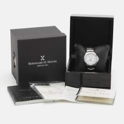 Pre Owned Bernhard H. Mayer Force Quantum 41701.623.1 White Dial Stainless Steel Women's Wristwatch 35 mm