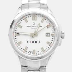 Pre Owned Bernhard H. Mayer Force Quantum 41701.623.1 White Dial Stainless Steel Women's Wristwatch 35 mm