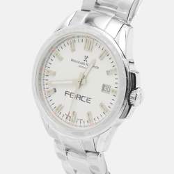 Pre Owned Bernhard H. Mayer Force Quantum 41701.623.1 White Dial Stainless Steel Women's Wristwatch 35 mm
