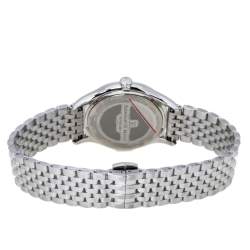 Pre Owned  Bernhard H. Mayer Mother Of Pearl Stainless Steel Diamond Muses Women's Wristwatch 36 mm