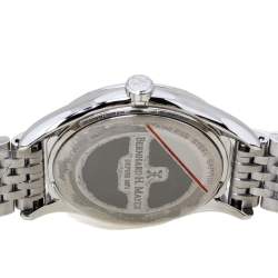 Pre Owned  Bernhard H. Mayer Mother Of Pearl Stainless Steel Diamond Muses Women's Wristwatch 36 mm