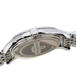 Pre Owned  Bernhard H. Mayer Mother Of Pearl Stainless Steel Diamond Muses Women's Wristwatch 36 mm