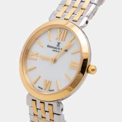 Pre Owned Bernhard H. Mayer Mother of Pearl Two Tone Stainless Steel Thalia 52702.595.1 Women's Wristwatch 27.5 mm