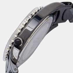 Bernhard H. Mayer Black Mother Of Pearl Black Ceramic Stainless Steel La Vida BH17/CW Women's Wristwatch 38 mm
