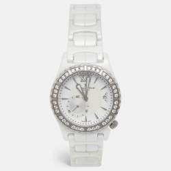 Bernhard H.Mayer White Ceramic Stainless Steel La Vida B2416/CW Women's Wristwatch 38 mm