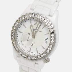 Bernhard H.Mayer White Ceramic Stainless Steel La Vida B2416/CW Women's Wristwatch 38 mm