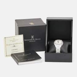 Bernhard H.Mayer White Ceramic Stainless Steel La Vida B2416/CW Women's Wristwatch 38 mm