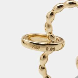 Pre Owned Bernhard H. Mayer Amore Twin Diamond 18k Yellow/White Gold Pendant