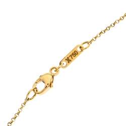 Pre Owned Bernhard H. Mayer Adonia Diamond 18k Yellow Gold Heart Pendant Necklace