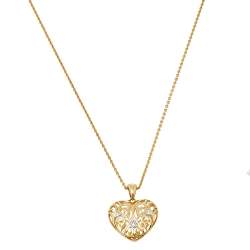 Pre Owned Bernhard H. Mayer Clara Diamond 18K Yellow Gold Heart Pendant