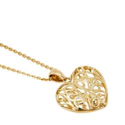 Pre Owned Bernhard H. Mayer Clara Diamond 18K Yellow Gold Heart Pendant