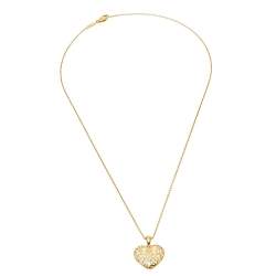Pre Owned Bernhard H. Mayer Clara Diamond 18K Yellow Gold Heart Pendant