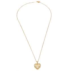 Pre Owned Bernhard H. Mayer Clara Diamond 18K Yellow Gold Heart Pendant