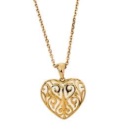 Pre Owned Bernhard H. Mayer Clara Diamond 18K Yellow Gold Heart Pendant