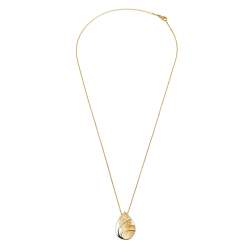 Pre Owned Bernhard H. Mayer Golden Cove Diamond 18k Two Tone Gold Pendant