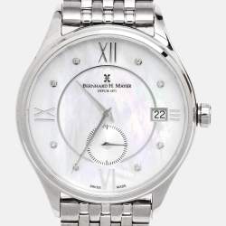  Bernhard H. Mayer Mother Of Pearl Stainless Steel Diamond Muses BH07/CWF Women's Wristwatch 36 mm
