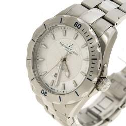 Pre Owned Bernhard H Mayer White Mother of Pearl Stainless Steel Ballad Women's Wristwatch 34 mm