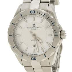 Pre Owned Bernhard H Mayer White Mother of Pearl Stainless Steel Ballad Women's Wristwatch 34 mm