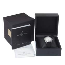 Bernhard H. Mayer White Mother of Pearl Leather Limited Edition BH04 Ballad Women's Wristwatch 34 mm