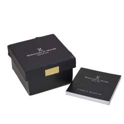 Pre Owned Bernhard H. Mayer Black Stainless Steel Nauticus Men's Wristwatch 37 mm