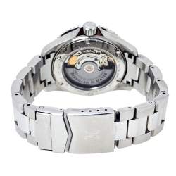 Pre Owned Bernhard H. Mayer Black Stainless Steel Nauticus Men's Wristwatch 37 mm