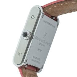 Bernhard H. Mayer Silver Stainless Steel & Leather Optima Women's Wristwatch 23 mm