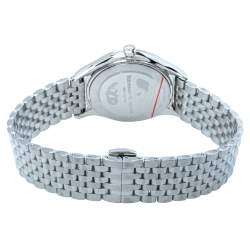 Pre Owned Bernhard H. Mayer Mother Of Pearl Stainless Steel Diamond Muses Women's Wristwatch 36mm