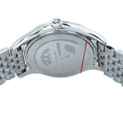 Pre Owned Bernhard H. Mayer Mother Of Pearl Stainless Steel Diamond Muses Women's Wristwatch 36mm