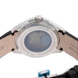 Pre Owned Bernhard H. Mayer White Stainless Steel Leather Force Quantum 41601.623.1 Women's Wristwatch 35 mm