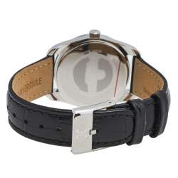 Bernhard H. Mayer White Stainless Steel Leather Stella B2493/CW Women's Wristwatch 34 mm
