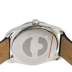 Bernhard H. Mayer White Stainless Steel Leather Stella B2493/CW Women's Wristwatch 34 mm