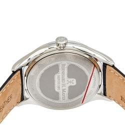 Bernhard H. Mayer Mother Of Pearl Stainless Steel Leather Diamond Muses Women's Wristwatch 36 mm